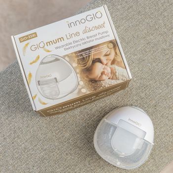 MAMA I DZIECKO Podwójny laktator muszlowy GIOmum Line discreet 