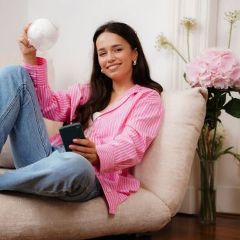 MAMA I DZIECKO Podwójny laktator muszlowy GIOmum Line discreet 