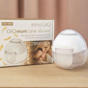 MAMA I DZIECKO Podwójny laktator muszlowy GIOmum Line discreet 