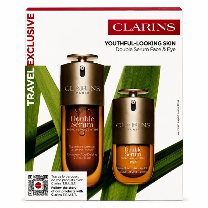 Zestaw do pielęgnacji twarzy dla niej Youthful-Looking Skin Double Serum Face & Eye Set