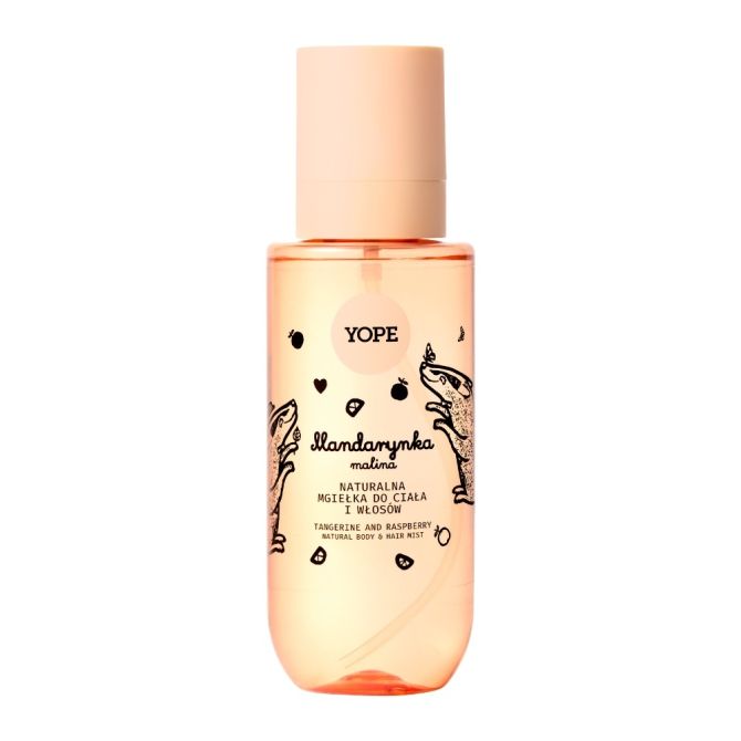 Mgiełki do ciała Tangerine and Raspberry Natural Body & Hair Mist 200 ml