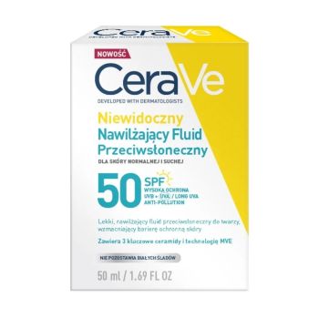 Kremy na dzień Nawilżający fluid przeciwsłoneczny do normalnej i suchej skóry SPF 50 50 ml