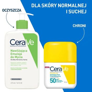 Kremy na dzień Nawilżający fluid przeciwsłoneczny do normalnej i suchej skóry SPF 50 50 ml