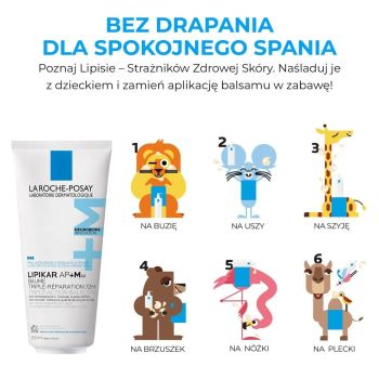 Balsamy do ciała Lipikar AP+MAX Triple-Action Balm 72H 200 ml