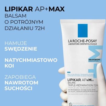 Balsamy do ciała Lipikar AP+MAX Triple-Action Balm 72H 200 ml