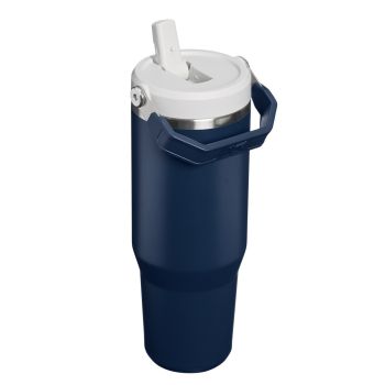 Kubki termiczne IceFlow Flip Straw Dark Navy 0.89L 
