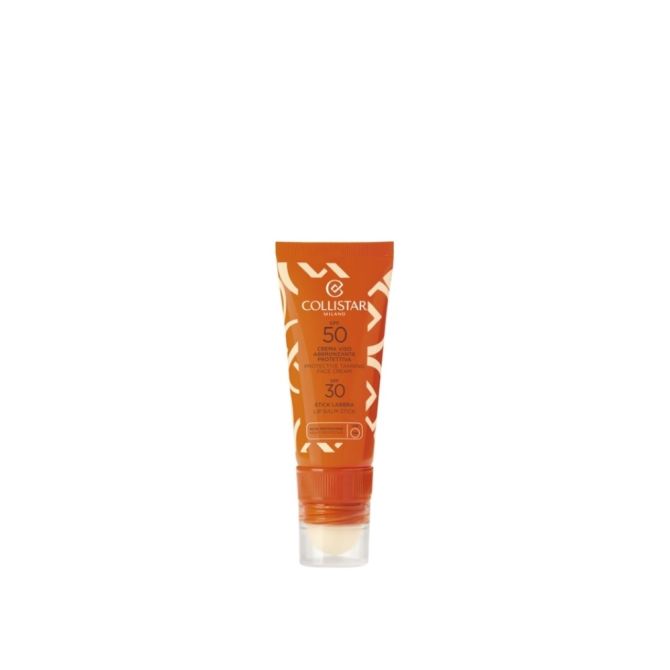 Kremy do opalania Protective Tanning Face Cream SPF 50 & Lip Balm Stick SPF 30 20 ml
