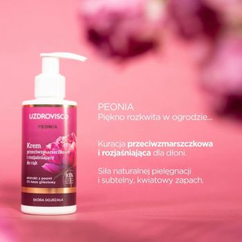 Kremy do dłoni Peonia Krem przeciwzmarszczkowy i rozjaśniający do rąk 150 ml