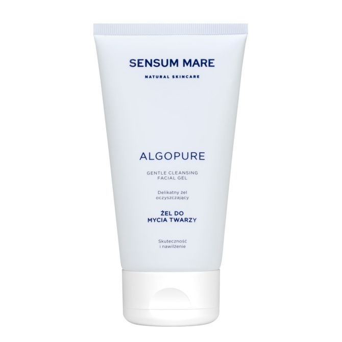 Żele do mycia twarzy ALGOPURE Delikatny żel do mycia twarzy z kompleksem 5 alg morskich i wodą z lodowca norweskiego 150 ml