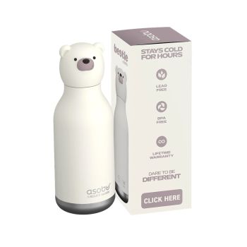Butelki termiczne Bestie Niedźwiedź Polarny 460 ml
