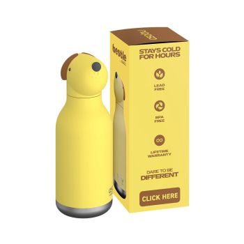 Butelki termiczne Bestie Pies Żółty 460 ml