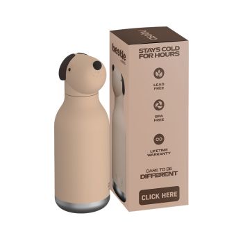 Butelki termiczne Bestie Pies Beżowy 460 ml