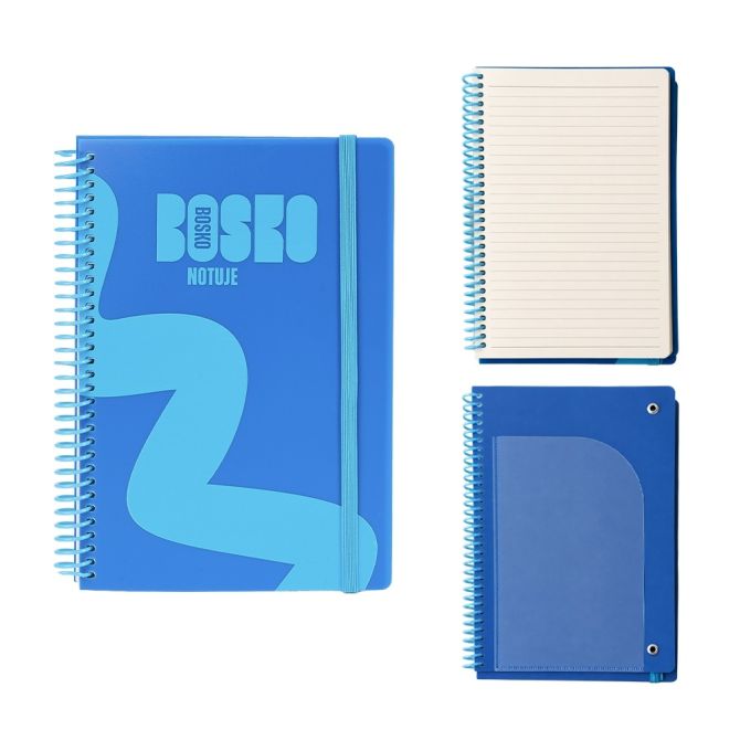 Akcesoria podróżne Notebook Blue Zeszyt w Linie 80 Kartek A5 Blue