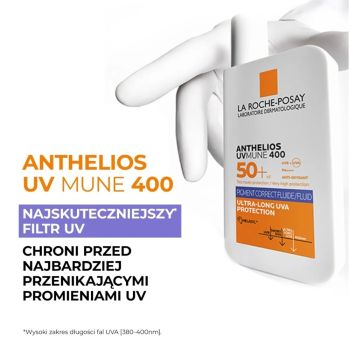 Ochrona SPF Anthelios UVMune 400 SPF 50+ Anti-Dark Spots Fluid 50 ml