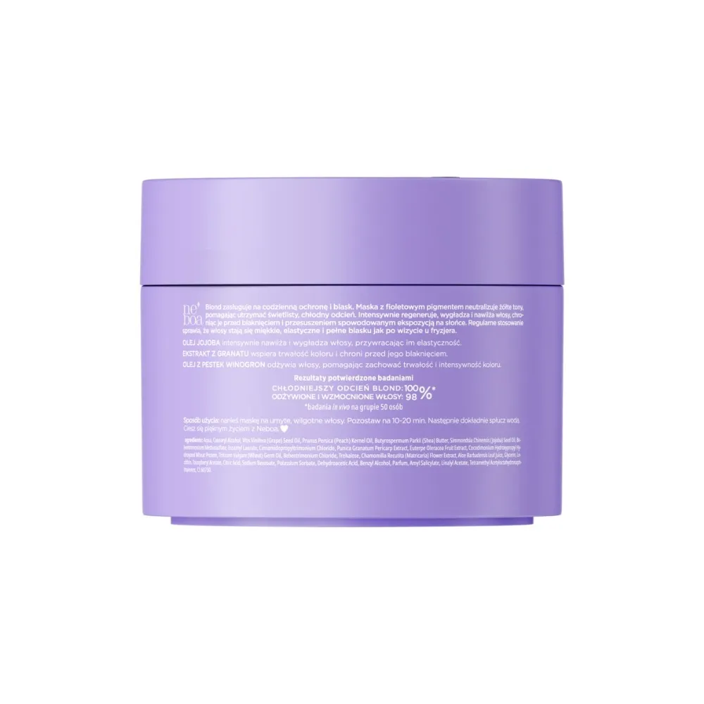 Тонирующая маска Neboa Color Shield Blonde против желтизны, для светлых и осветлённых волос — фото 3