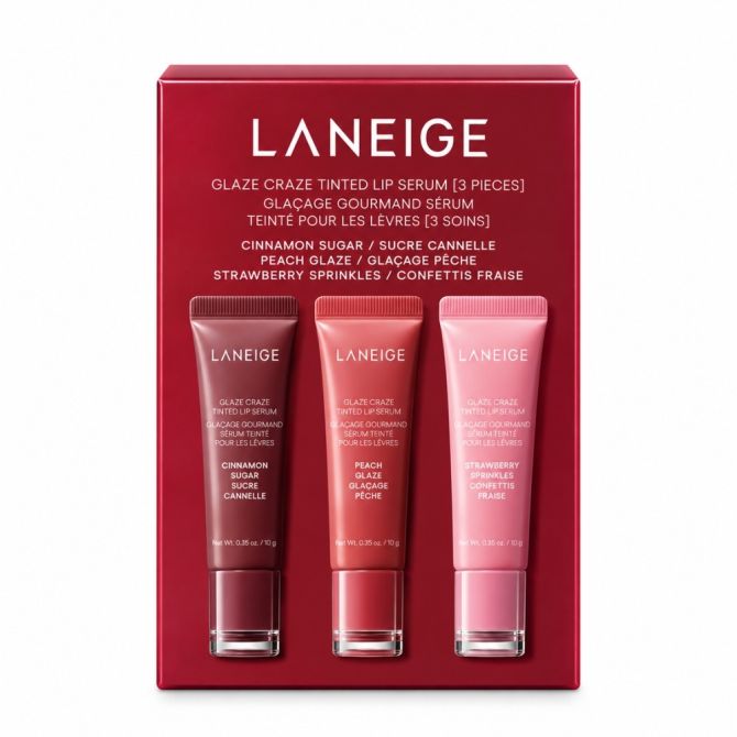 Zestawy do makijażu Glaze Craze Tinted Lip Serum Trio Set