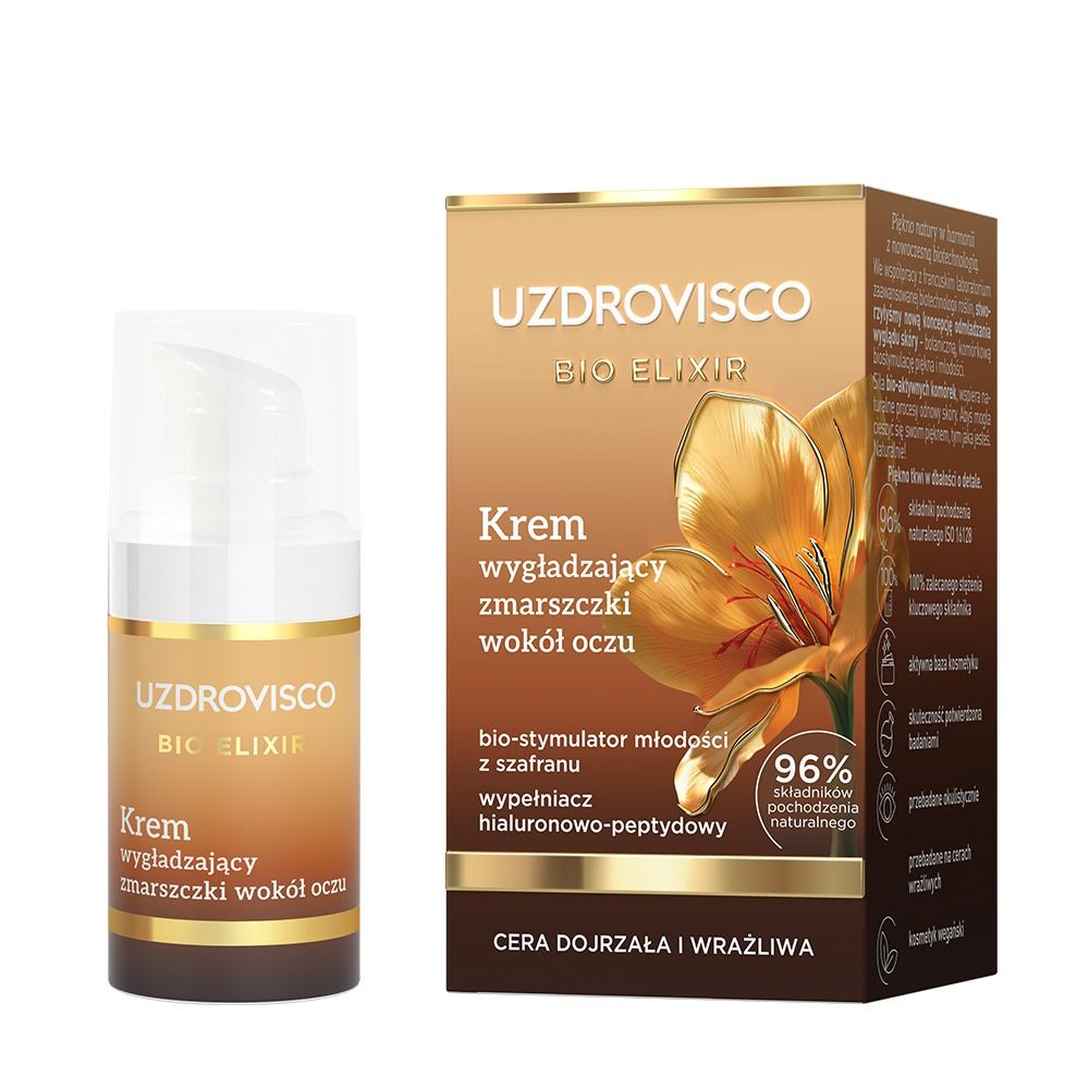 Uzdrovisco Bio Elixir Krem wygładzający zmarszczki wokół oczu