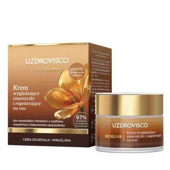 Kremy na noc Bio Elixir Krem wygładzający zmarszczki i regenerujący na noc 50 ml