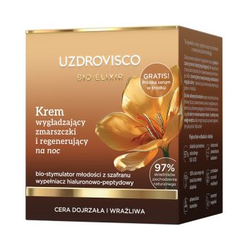 Kremy na noc Bio Elixir Krem wygładzający zmarszczki i regenerujący na noc 50 ml