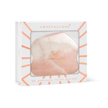 Akcesoria do masażu twarzy Rose Quartz Contour Gua Sha Plate 