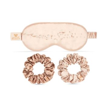 Akcesoria do włosów Silk Eye Mask & Scrunchies Set 