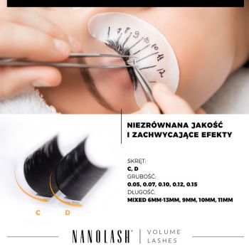 Akcesoria do makijażu Volume Lashes 0.05 C 10mm 55 g