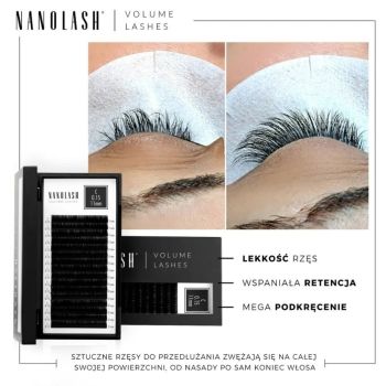 Akcesoria do makijażu Volume Lashes 0.12 D 9mm 55 g