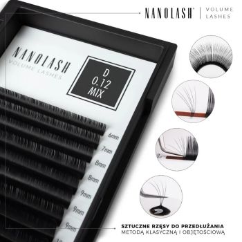 Akcesoria do makijażu Volume Lashes 0.12 D 9mm 55 g