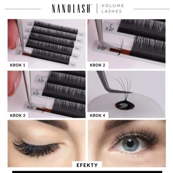 Akcesoria do makijażu Volume Lashes 0.12 D 9mm 55 g