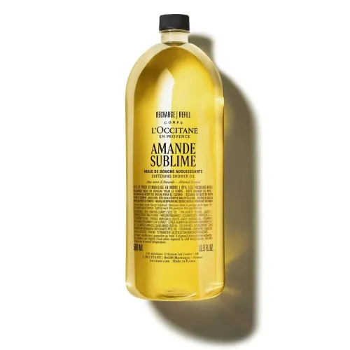 Płyny do kąpieli Almond (Amande Sublime) Softening Shower Oil Refill 500 ml