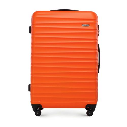 Walizki Duża walizka z ABS-u Pomarańczowa 96 l
