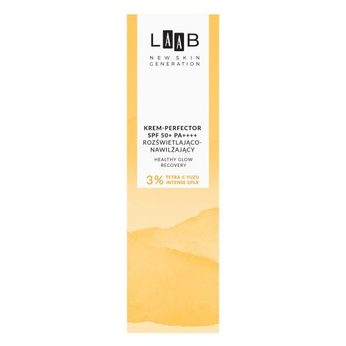 Kremy na dzień LAAB Tetra-C Yuzu Krem-perfektor rozświetlająco-nawilżający SPF 50 40 ml