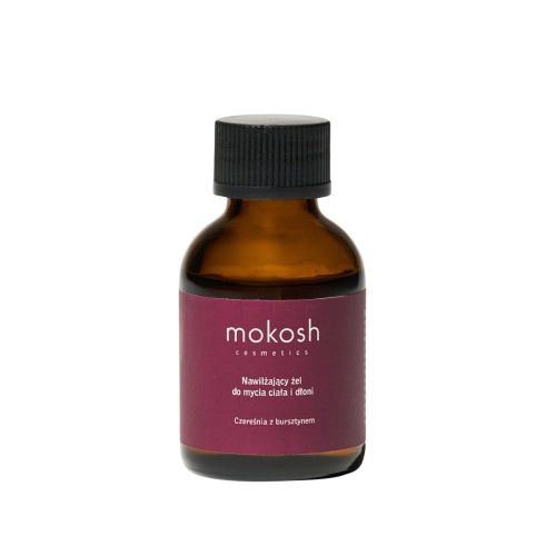 Żele i pianki pod prysznic Mini Nawilżający żel do mycia ciała Czereśnia z bursztynem 50 ml