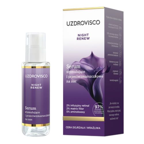 Serum do twarzy Night Renew Serum stymulujące i przeciwzmarszczkowe na noc 30 ml