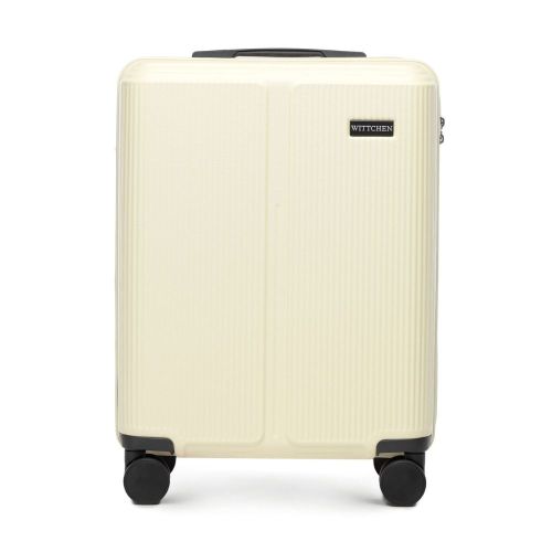 Walizki Mała walizka z ABS-u Kremowa 36 l