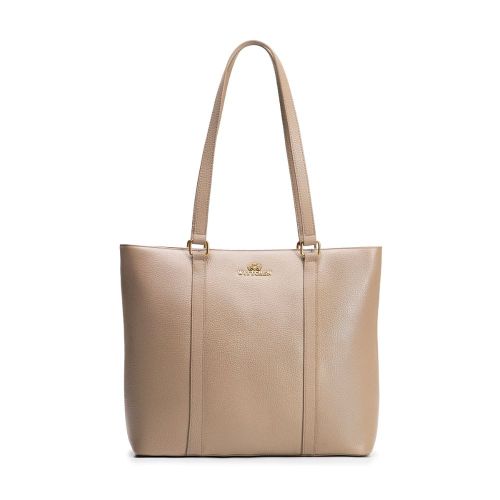 Torby Elegancka torebka Shopper Beżowa Beżowy