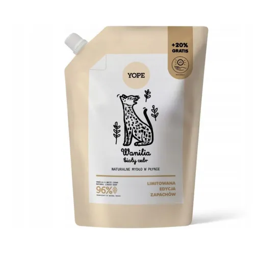 Mydła Mydło w płynie Wanillia & Cedr Refill 600 ml