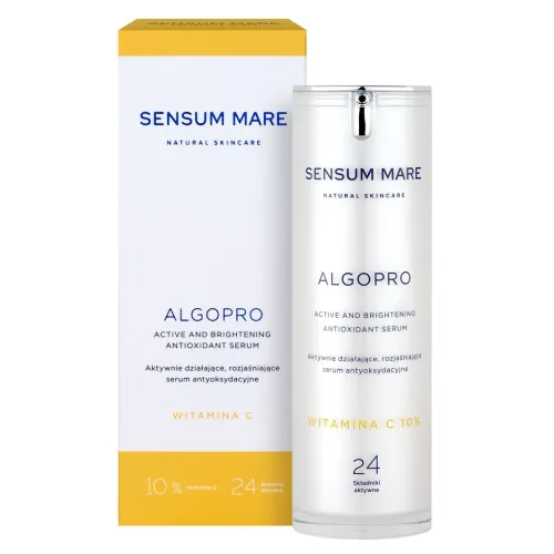Serum do twarzy ALGOPRO C Aktywnie działające, rozjaśniające serum antyoksydacyjne z witaminą C 10% - 24 składniki aktywne 30 ml