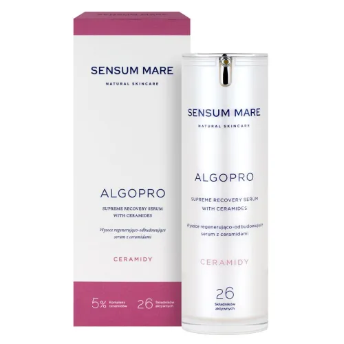 Serum do twarzy ALGOPRO Wysoce regenerująco-odbudowujące serum z 5% Kompleksem ceramidów - 26 składników aktywnych 30 ml