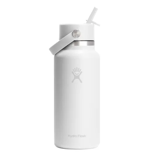 Butelki termiczne 32 Oz Wide Flex Straw Cap White 946 ml