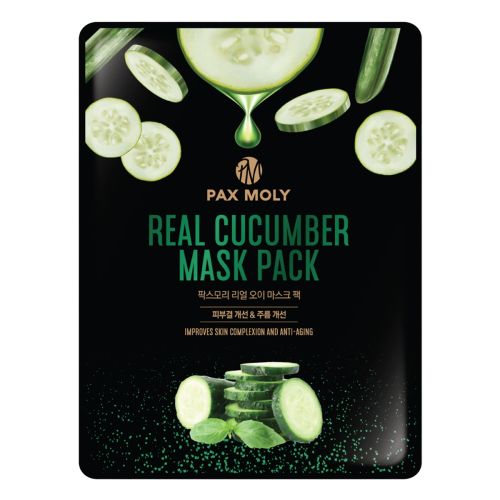 Maseczki w płachcie Real Cucumber Maska w płachcie odświeżająco-łagodząca 25 ml