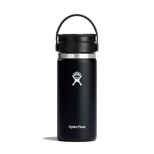 Butelki termiczne Wide Mouth Flex Sip Lid Black 473 ml
