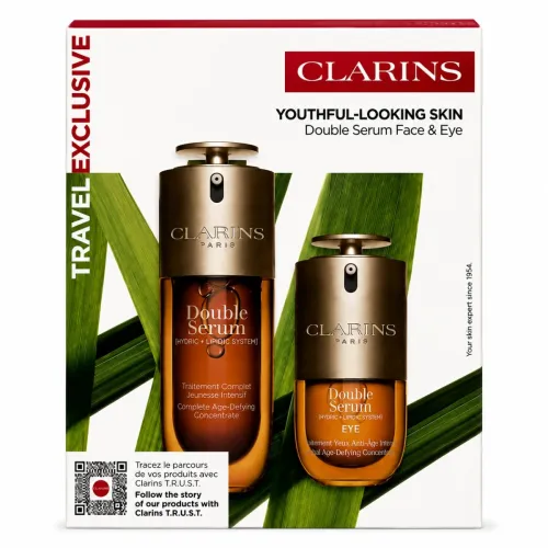 Zestaw do pielęgnacji twarzy dla niej Youthful-Looking Skin Double Serum Face & Eye Set