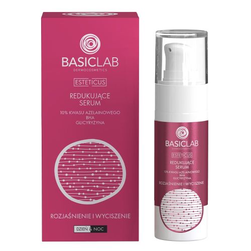 Serum do twarzy Redukujące serum 10% kwasu azelainowego, BHA, Glicyryzyna, Rozjaśnienie i Wyciszenie 30 ml