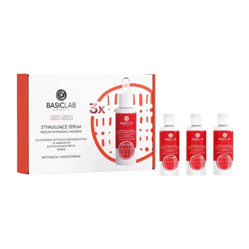 Pielęgnacja włosów i skóry głowy Zestaw 3x stymulujące serum przeciw wypadaniu włosów, 5% kompleksu peptydów egzosomowych, 1% adenozyny, biotynylowany peptyd, kopexil, Aktywacja i Wzmocnienie