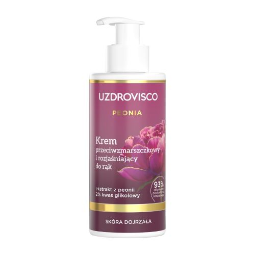 Kremy do dłoni Peonia Krem przeciwzmarszczkowy i rozjaśniający do rąk 150 ml