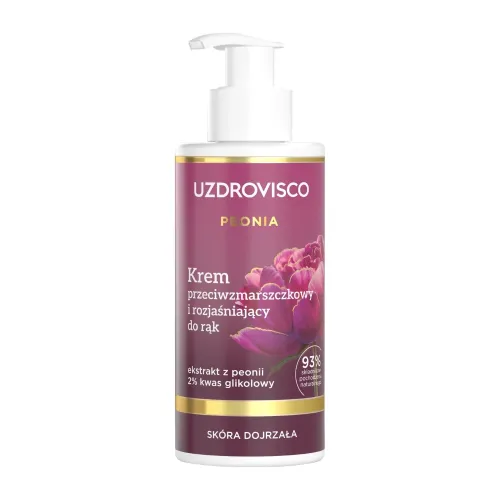 Kremy do dłoni Peonia Krem przeciwzmarszczkowy i rozjaśniający do rąk 150 ml
