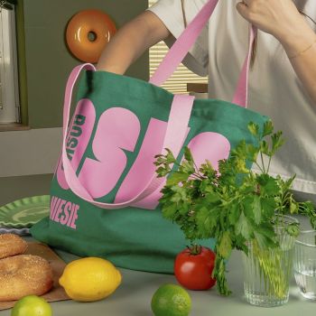 Torby Torba Shopper Zielona Zielony
