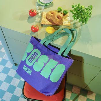 Torby Torba Shopper Fioletowa Fioletowy