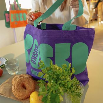 Torby Torba Shopper Fioletowa Fioletowy